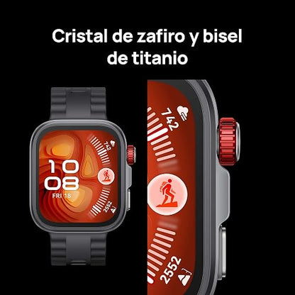 HUAWEI Watch FIT 4 Pro Smartwatch con GPS, 1.82" Pantalla de Zafiro, Verde | Batería hasta 10 días, Bisel de Aleación de Titanio, Análisis de ECG, para Outdoor Entusiastas, iOS & Android