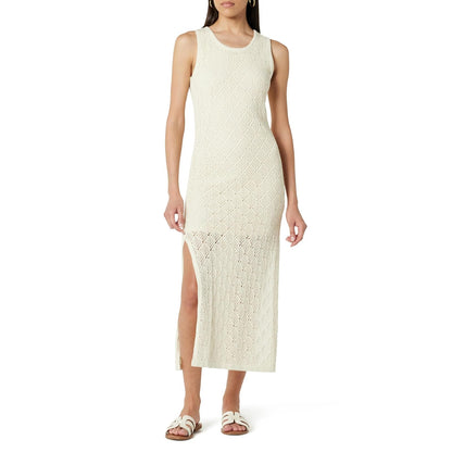 The Drop Ritu - Vestido Largo de Ganchillo para Mujer, Color Blanco Whisper, XS