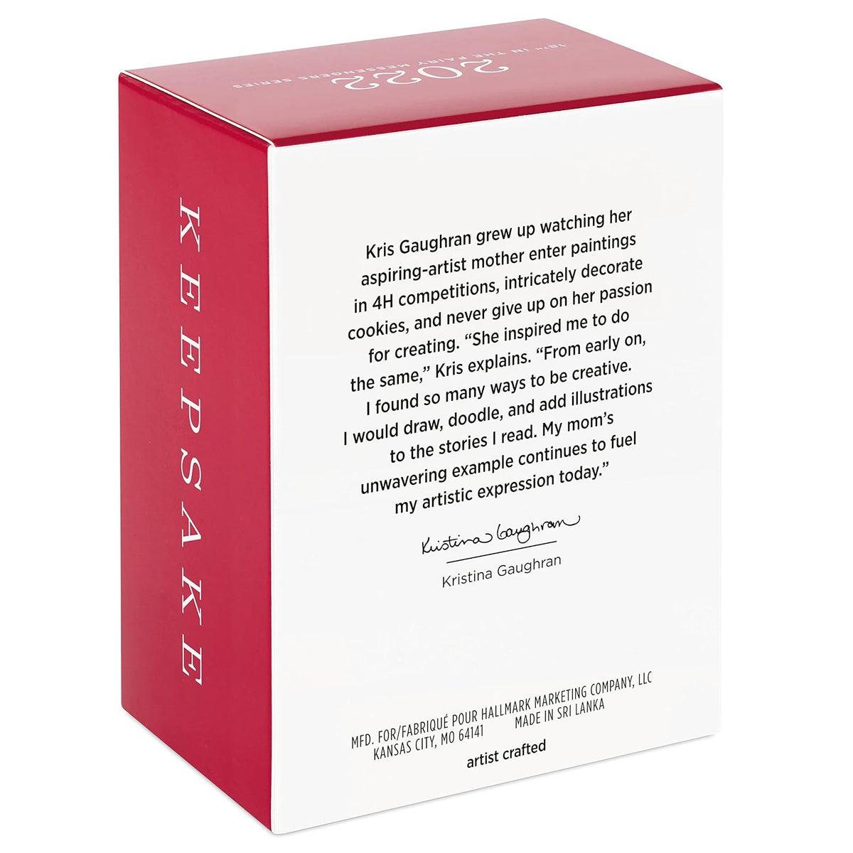 Hallmark Keepsake Adorno de Navidad 2022, Hada mensajeros Iris Hada