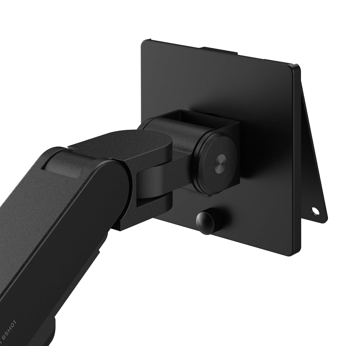 BenQ Brazo para Monitor Ergo BSH01 - Soporte de Resorte de Gas para Pantallas de hasta 45'' y 19.9Kg, Resistente, sin hundimiento, Abrazadera Superior y Base con Ojal, Placa de Refuerzo