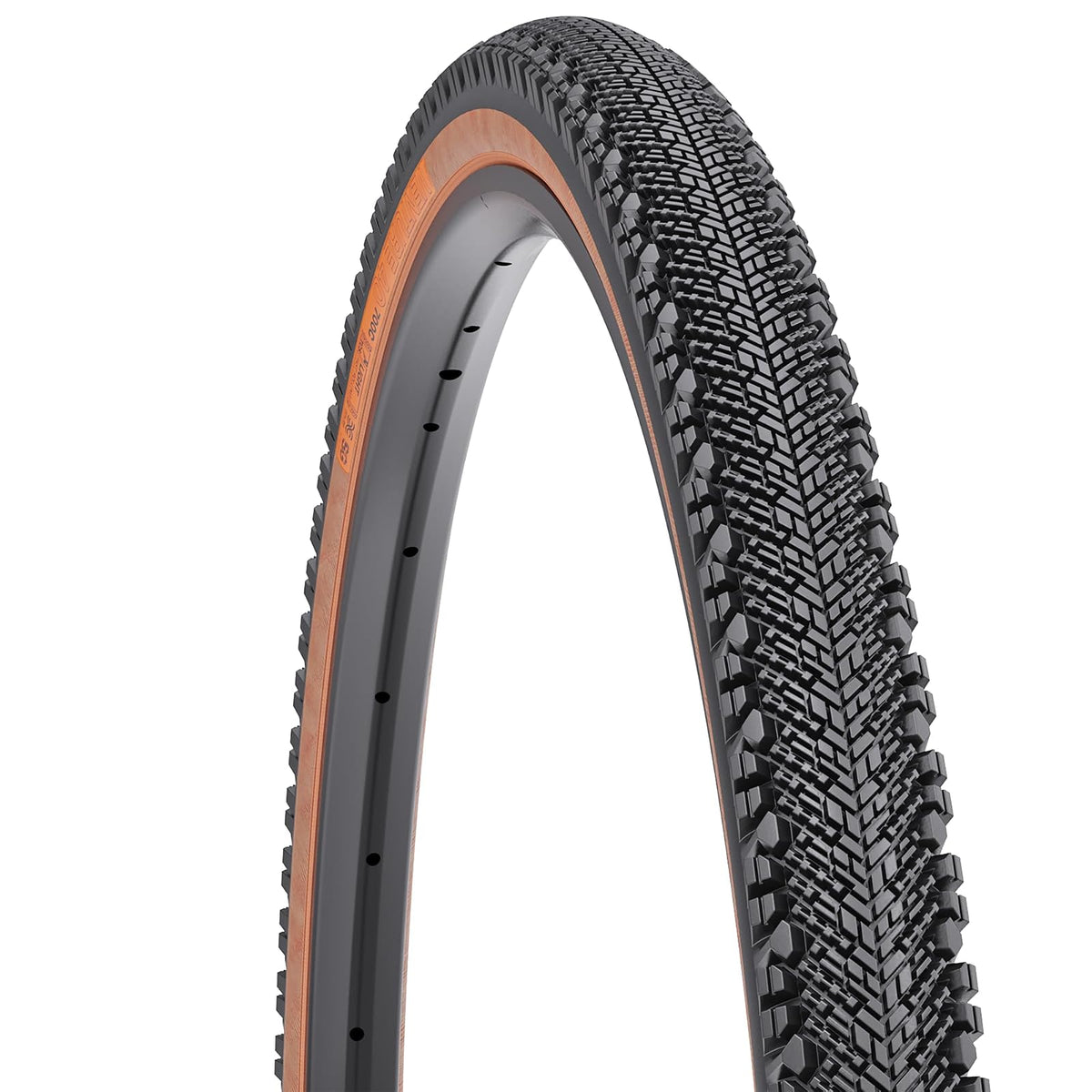 WTB Venture - Neumático para Bicicleta de Grava (700 x 40) sin cámara Plegable, Ligero y rápido, Grava y Aventura (Negro/Bronceado)
