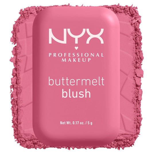 NYX Professional Makeup Blush, Rubor en Polvo, con hasta 12 horas de duración, de alta pigmentación resistente a la decoloración y transferencia, tono: For The Butta - 5gr