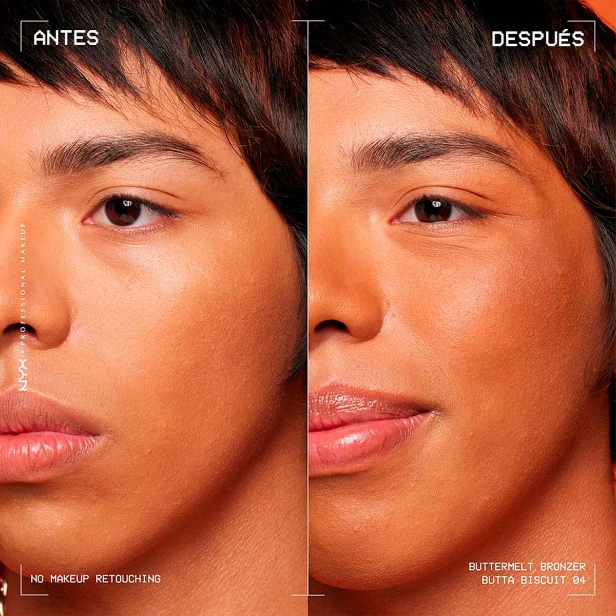 NYX Professional Makeup Buttermelt Bronzer, bronceador cremoso en polvo con alta pigmentación, fórmula vegana, acabado natural con duración hasta por 12H, 5g – Tono Biscuit (Café canela)