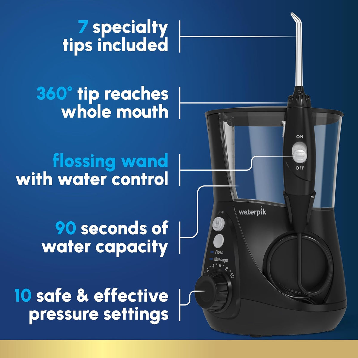 Waterpik ADA Accepted WP-662 Aquarius Water Flosser