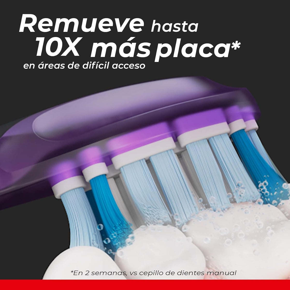 Philips Colgate Cabezales de Repuesto para Cepillo Dental SonicPro 2 pzas | Remueve hasta 10x Más Placa en Áreas de Díficil Acceso. Cerdas Extra Suaves Delicadas con la Encía