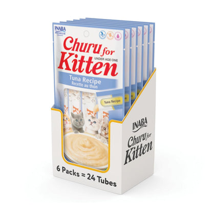INABA Churu Kitten Premios Gatito Crecimiento Pack 6 Bolsas 24 Tubos