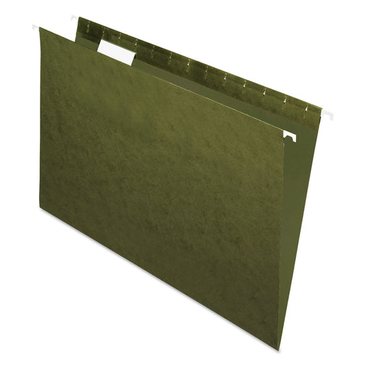 Pendaflex Essentials Hanging Folders, Legal Size, Standard Green, 25 per Box (81622)