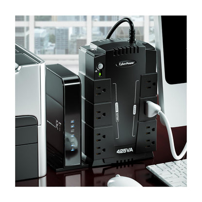 CyberPower CP425SLG - Fuente de alimentación continua, 425VA, 255W, Compact, Negro