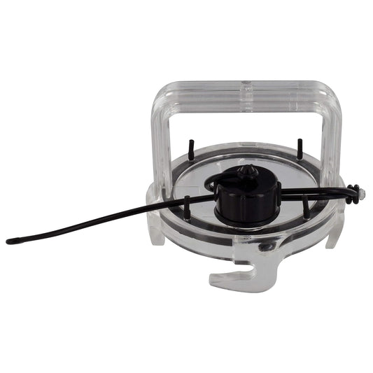 Valterra F02-3106CL Clear 3.9" OD EZ Coupler Waste Valve Cap with Handle