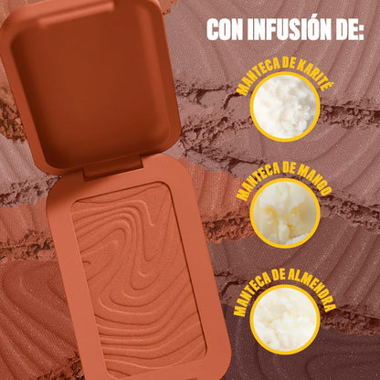 NYX Professional Makeup Bronzer, cremoso en polvo con alta pigmentación, fórmula vegana, acabado natural con duración hasta por 12H, 5g – Tono Butta Ballin (Claro medio cálido)