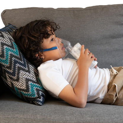 OMRON MicroAIR NE-U100 Nebulizador Portátil, Silencioso y Compacto | Tecnología Mesh, nebuliza en cualquier posición (360°). Tamaño bolsillo, 120 g. Uso con 2 pilas, aprox. 4 h. Garantía 3 años.