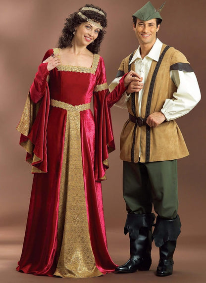 Butterick B4571 - Vestido Medieval para Mujer, diseño de Costura de Disfraz de Feria renacentista, Tallas 14-20