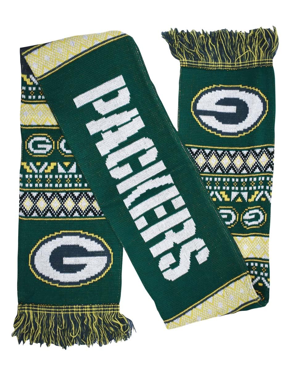 NFL JTNFL-3041-GB Bufanda para Invierno Packers Unisex Adulto, Color Verde, Unitalla