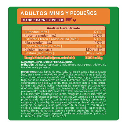 Dog Chow Purina Adulto Raza Mini y Pequeña Sabor Carne y Pollo 7.5Kg