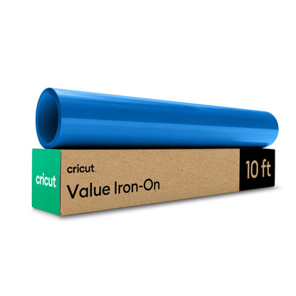 Cricut Value Vinilo Textil Termoadhesivo (HTV) 12 x 10 Pies - Azul