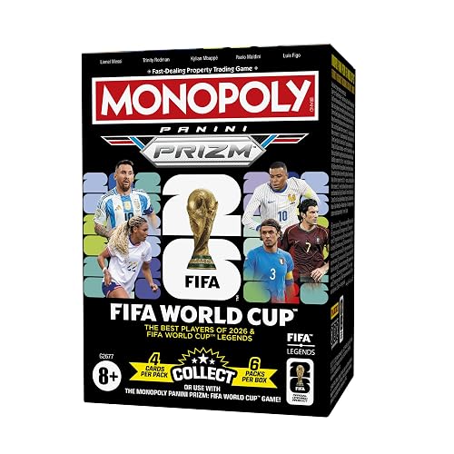 Monopoly Panini Prizm Copa Mundial FIFA - Caja de 24 Cartas Coleccionables