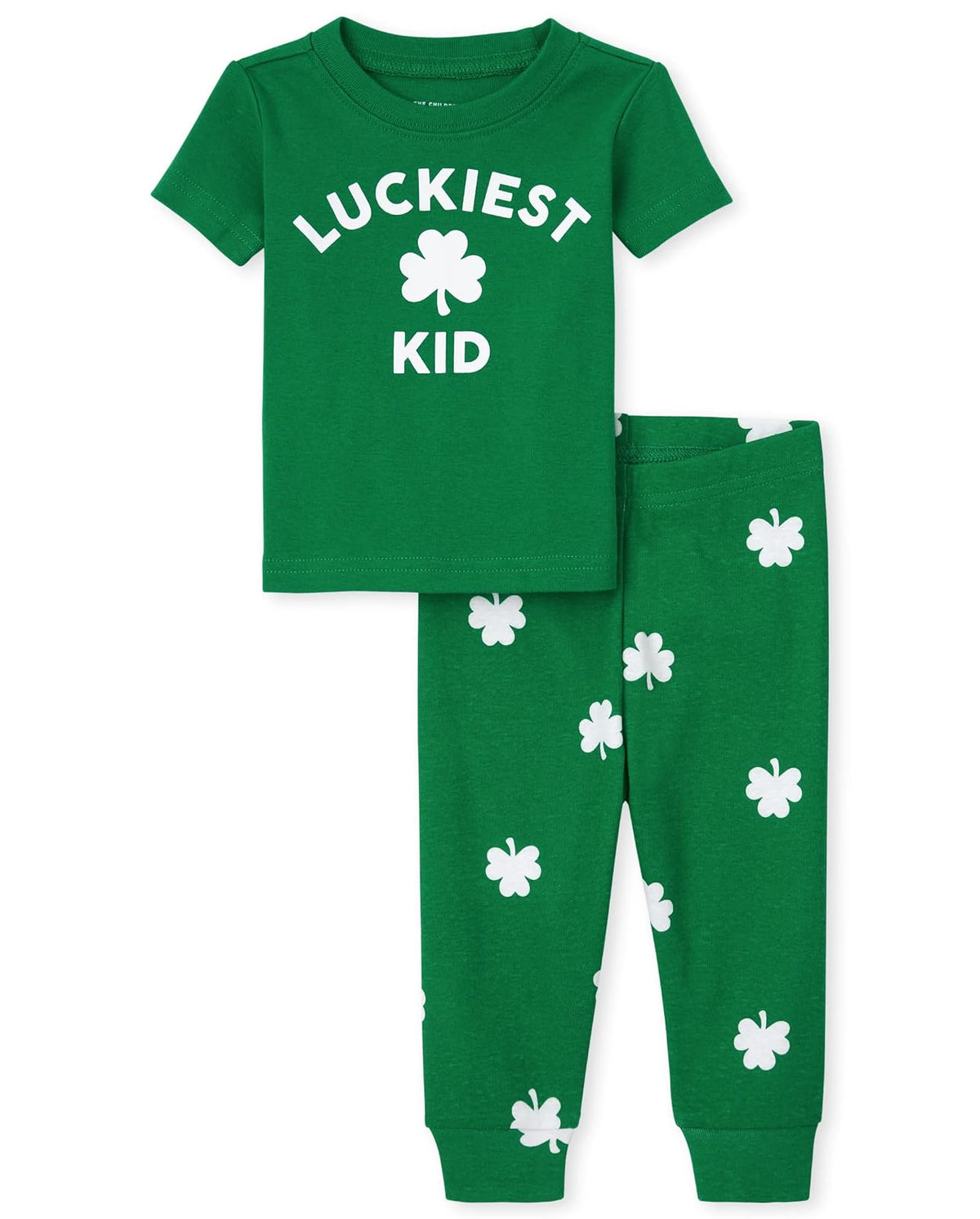 The Children's Place Conjunto de Pijama Unisex de 2 Piezas de Playera y Pantalones de algodón de Ajuste cómodo para bebés y niños pequeños Juego de Pijama bebés Unisex
