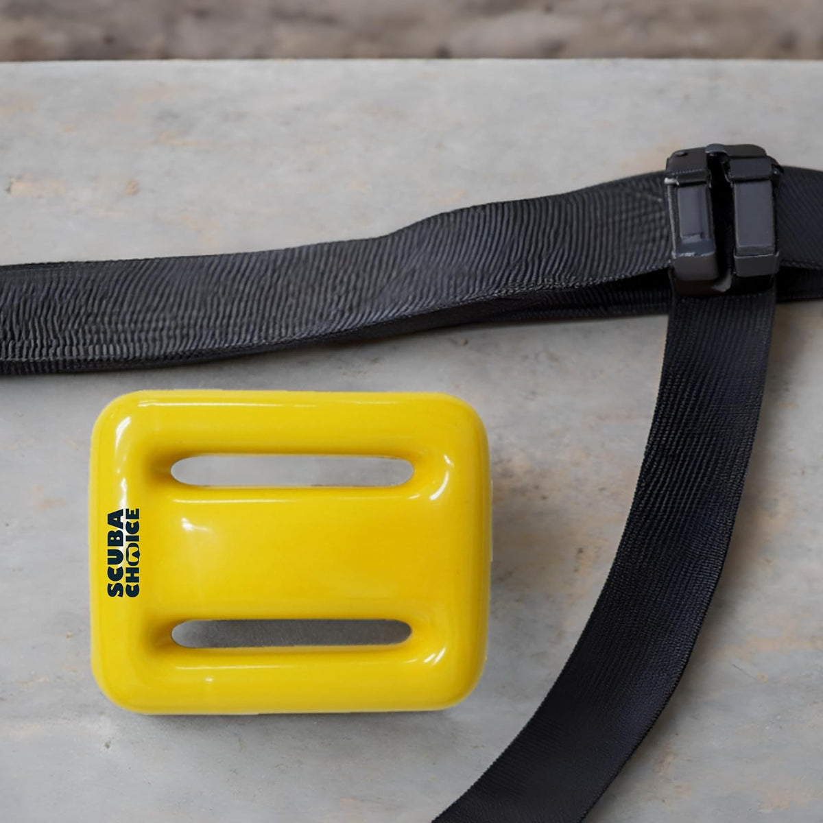 Scuba Choice Amarillo con Revestimiento de Vinilo Buceo Plomos