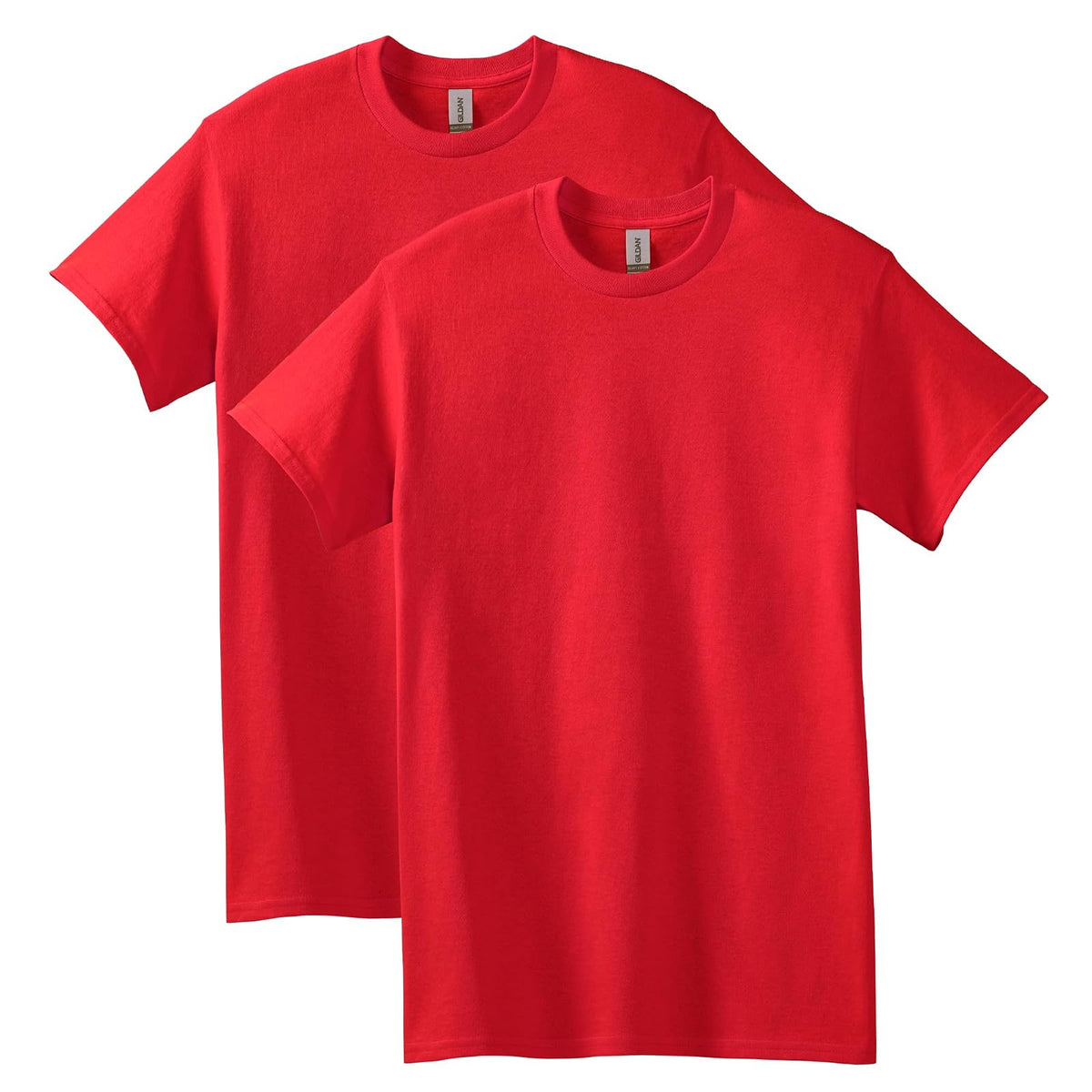 Gildan G5000 Camiseta de Algodón Pesado para Hombre - 2 - Cardenal Rojo (2 unidades) - CH
