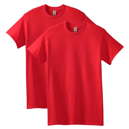 Gildan G5000 Camiseta de Algodón Pesado para Hombre - 2 - Cardenal Rojo (2 unidades) - CH