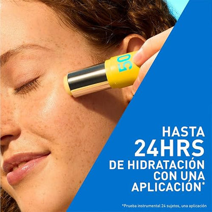 CeraVe Stick Solar Invisible 50FPS alta protección solar para rostro y labios 8g
