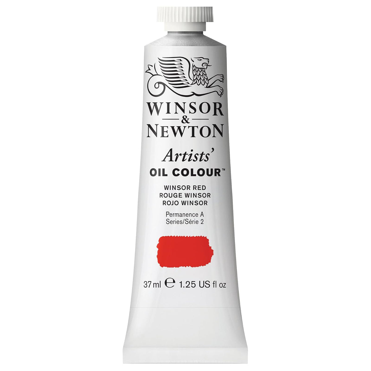 Winsor & Newton Artists' Oil Colour Pintura al Óleo Profesional, 37 ml - 37-ml Tube - Rojo (Winsor Red)