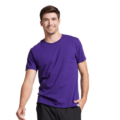 Russell Athletic Camiseta Dri-Power de Manga Corta para Hombre - XXL - Púrpura