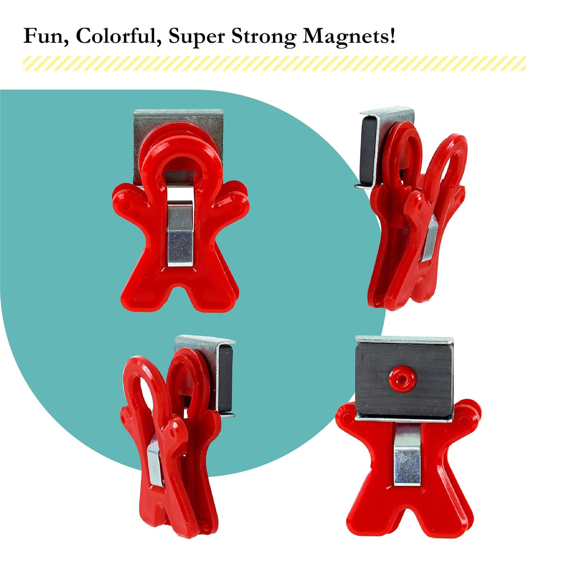 The Pencil Grip Clip magnético para hombre, colores surtidos, paquete de 10