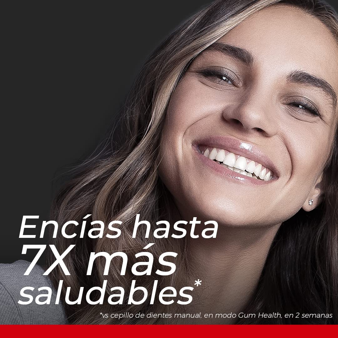 Philips Colgate Cepillo de Dientes Eléctrico SonicPro 70 Recargable | Con 3 Cabezales de Repuesto y Estuche de Viaje, Limpieza Bucal Completa y Personalizada