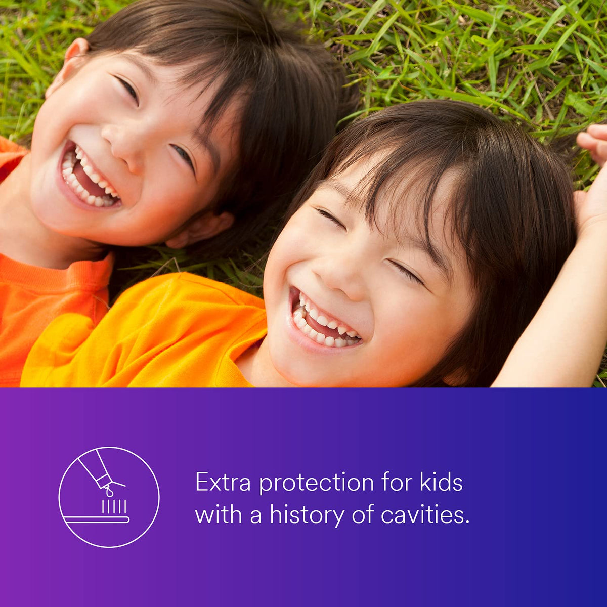 3M ESPE Just For Kids Gel Dental 12107G | Fluoruro estannoso 0.4%, sabor uva, 4.3 oz, recarga, aplicación con pincel
