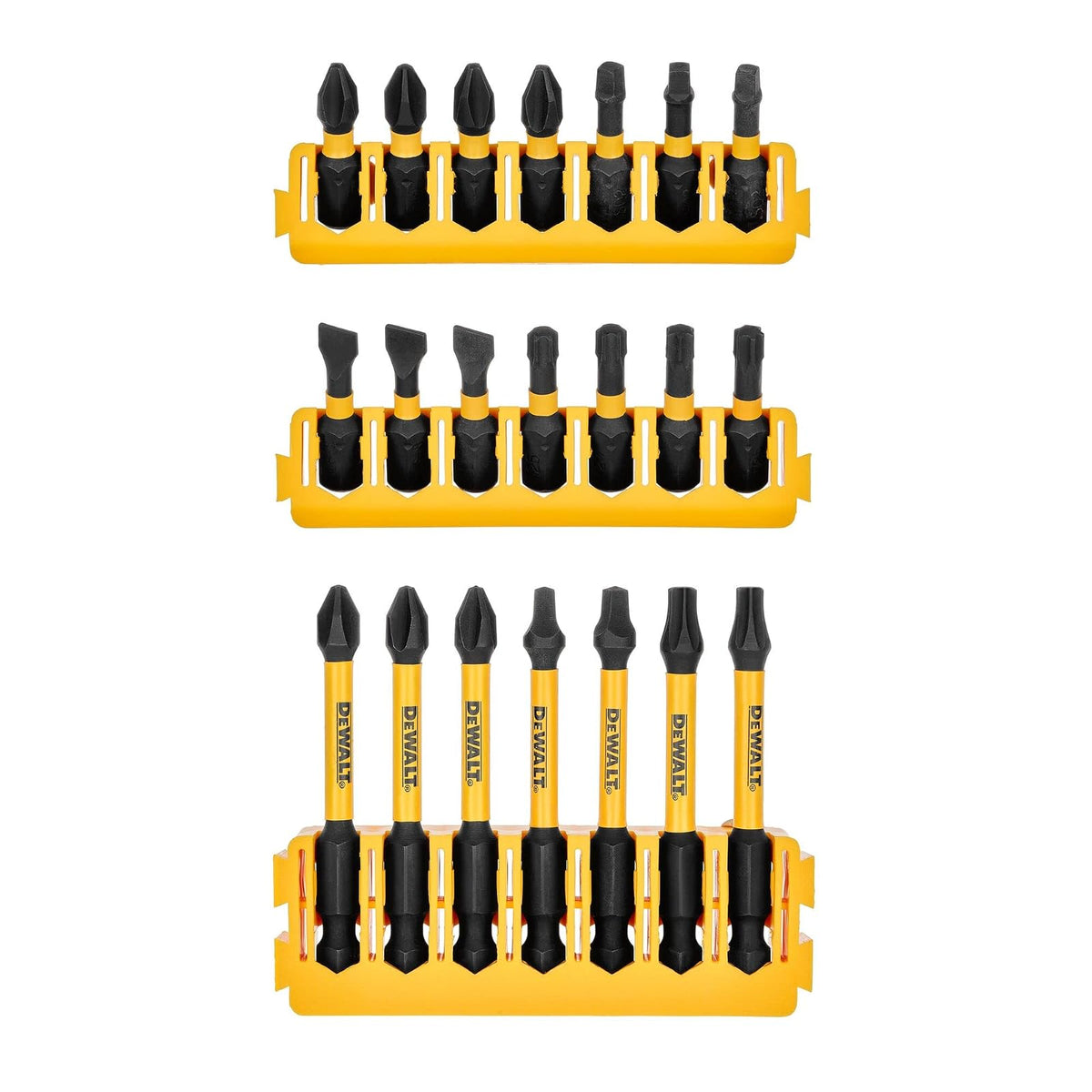 DEWALT BYTC Flex Torq Set #2 Phillips/#8 Juego ranurado Destornillador de vástago (21 piezas) (DWABYTFT-21)