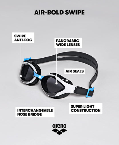 ARENA Arena Unisex Air Bold Swipe Goggles anteojos de natación Unisex adulto