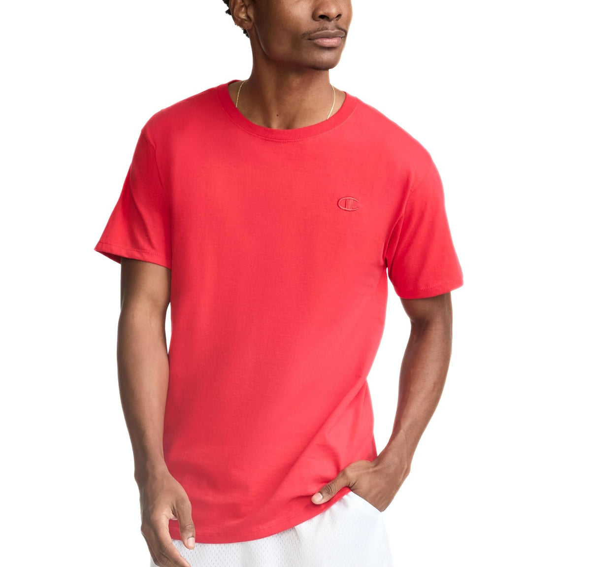 Champion Playera Clásica para Hombre - M - scarlet T0223