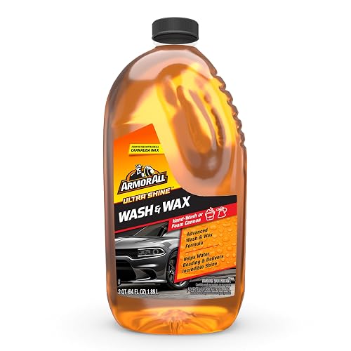 Armor All Ultra Shine - Lavado de Automóviles y Cera de Automóvil de Armor All, líquido de Limpieza para Automóviles, Camiones, Motocicletas, 64 onzas líquidas Cada una