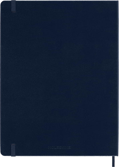 Moleskine Libreta Clásica Extra Grande Azul Zafiro de Hoja Blanca Pasta Dura