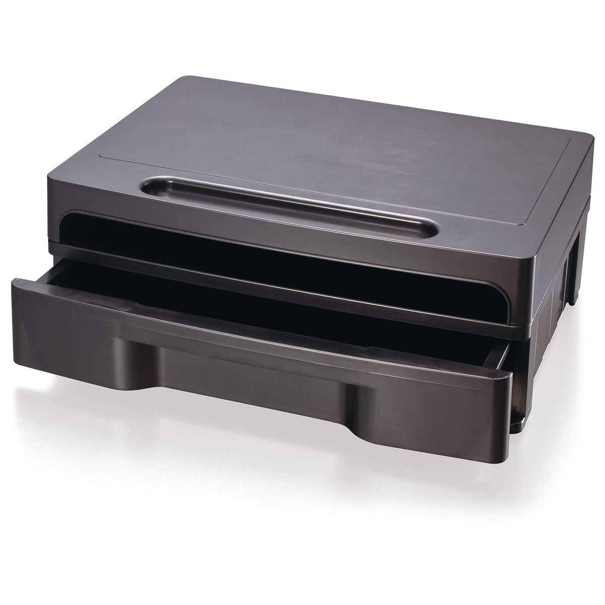 Officemate 2200 Series Executive 22502 - Soporte para monitor con cajón, color negro