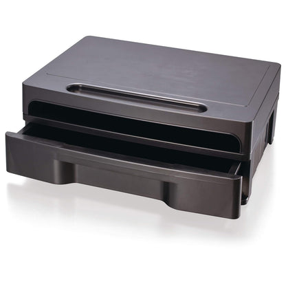 Officemate 2200 Series Executive 22502 - Soporte para monitor con cajón, color negro