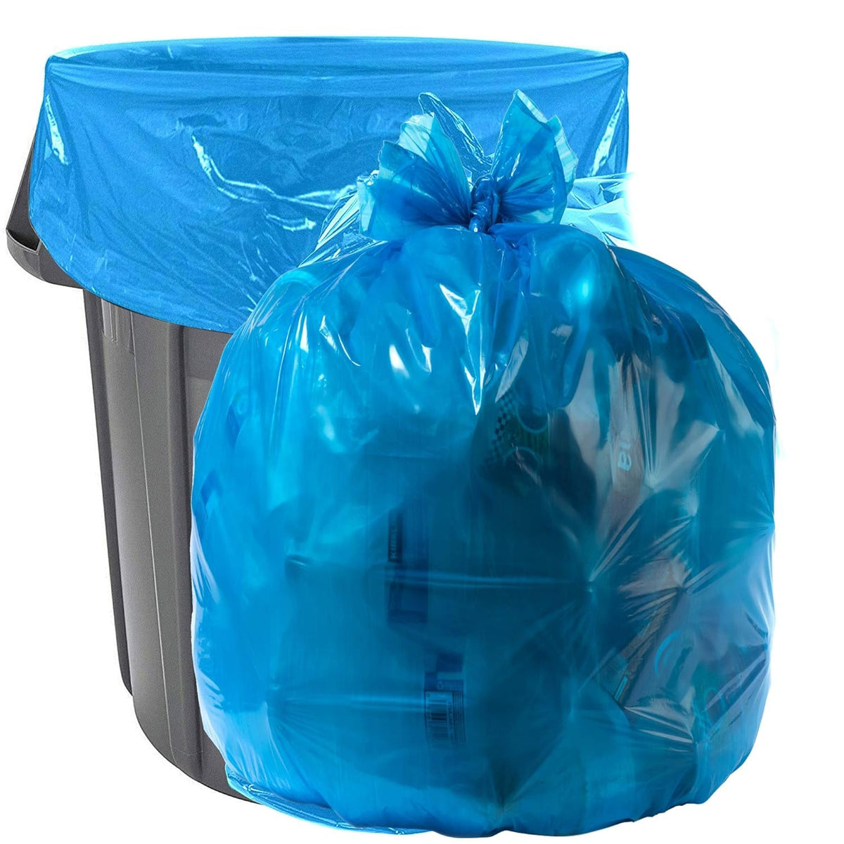 Aluf Plastics HP-RBL3346 HP Blue Low Density Super Hexene Star Seal Gang Folded Bag, 40-45 Gallon Capacity, 46" Length x 33" Width (Pack of 100)