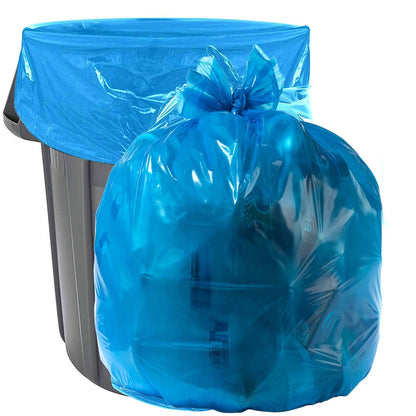 Aluf Plastics HP-RBL3346 HP Blue Low Density Super Hexene Star Seal Gang Folded Bag, 40-45 Gallon Capacity, 46" Length x 33" Width (Pack of 100)