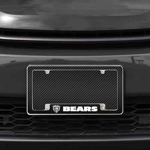 Rico Industries NFL - Marco Chapado en Cromo de 12 x 6 Pulgadas, Marco Chapado en Cromo para matrícula de automóvil, camión, SUV