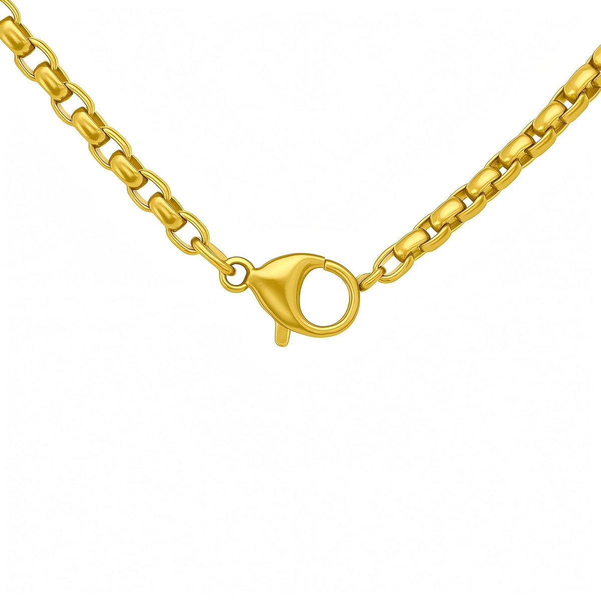 XYPHIELLE Collar de la Virgen María - Collar Dorado para Mujer 18K Bañado en Oro - Regalo Religioso Elegante para Madre Bautismo Comunión - Colgante de Plata con Detalle Minimalista