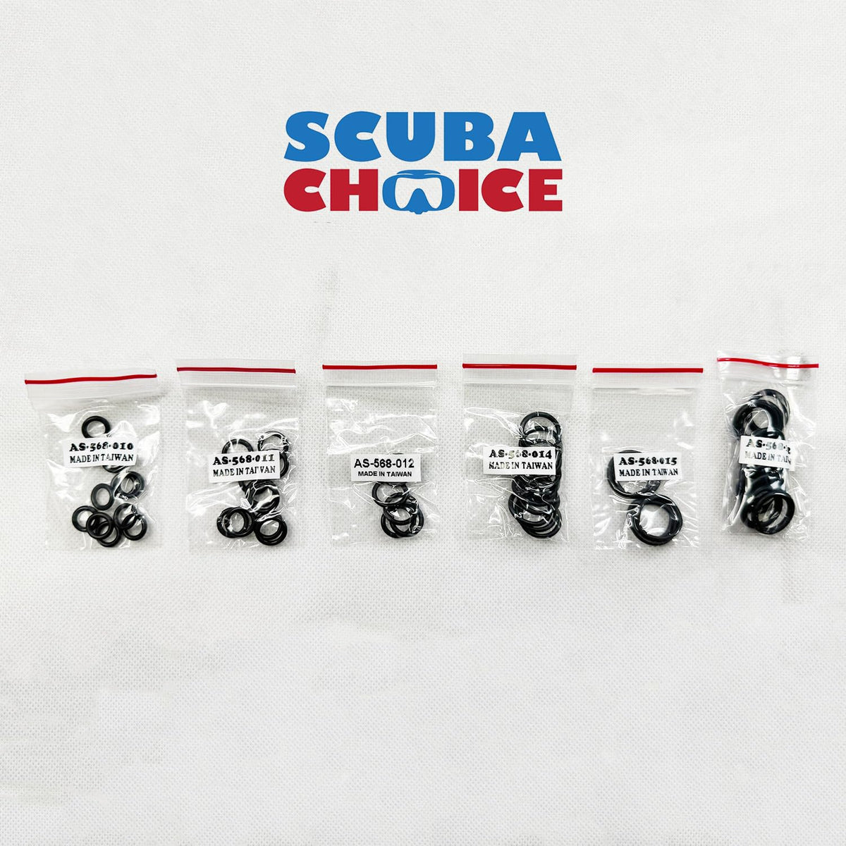Scuba Choice - Kit de Juntas tóricas para Buceo con púa de latón y Juntas tóricas (200 Unidades)