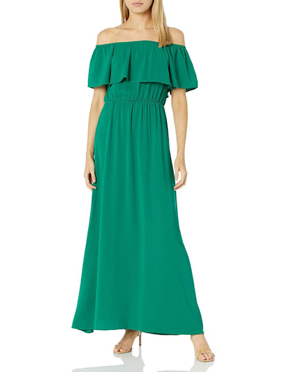 Sugar Lips Vestido Maxi Casual de Hombros Descubiertos Vestido para Mujer