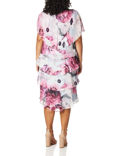 S.L. Fashions Vestido de Peluche, Talla Grande Vestido para Ocaciones Especiales para Mujer