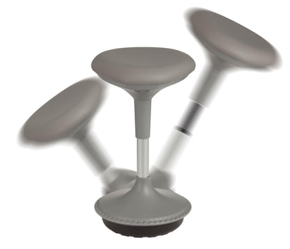 Learnitude Taburete de aprendizaje activo con altura ajustable, color gris, gris