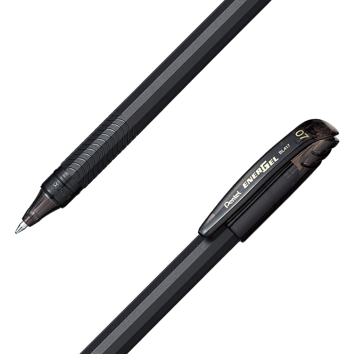 Pentel Energel Bolígrafo de Gel, Negro (Black), 0.7 mm