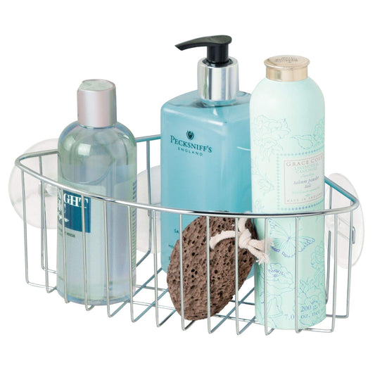InterDesign Rondo, Corner Basket, Stainless Steel