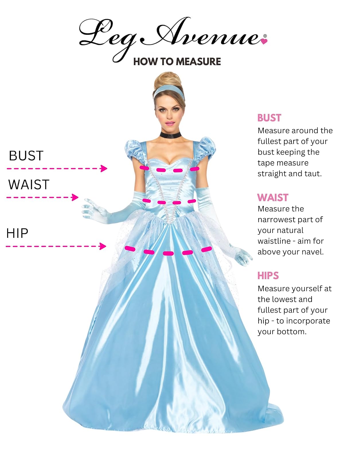 Leg Avenue Women's Classic Cinderella Princess Costume