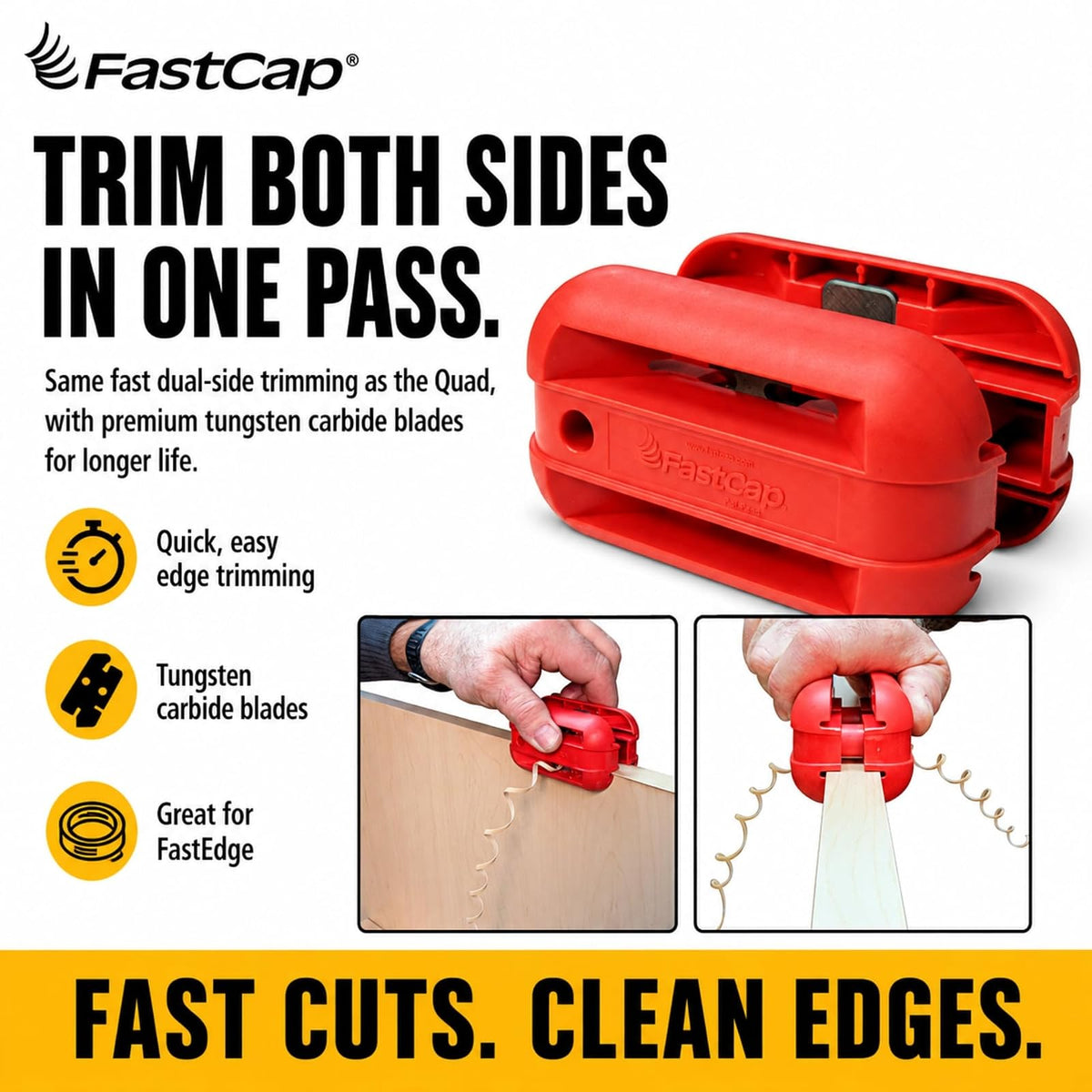 Fastcap Quad Trimmer con Hojas de Carburo de Tungsteno