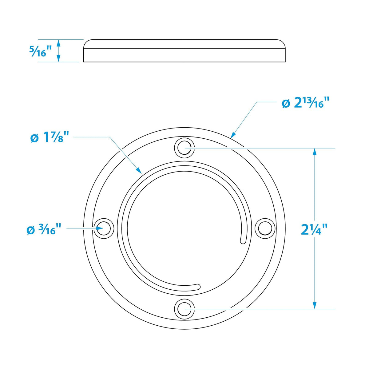Boating Accessories New Boat Deck Drain Scupper Valve SCP 18261